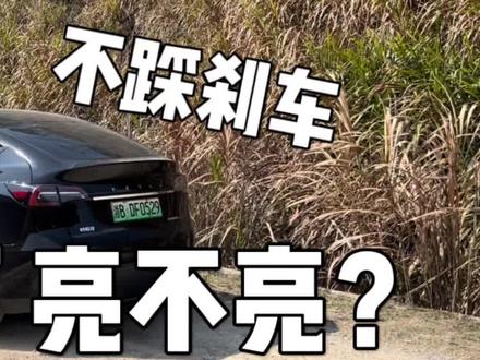 特斯拉的“单踏板”模式,不踩刹车减速,“刹车灯”会不会亮? #特斯拉 #单踏板模式 #用车知识