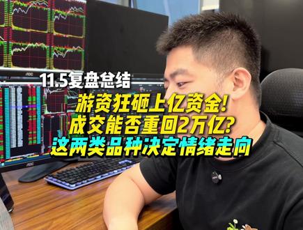 这两类品种决定情绪走向! #A股 #财经 #股市