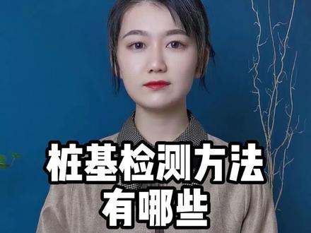 桩基检测方法有哪些?#建筑行业 #工程
