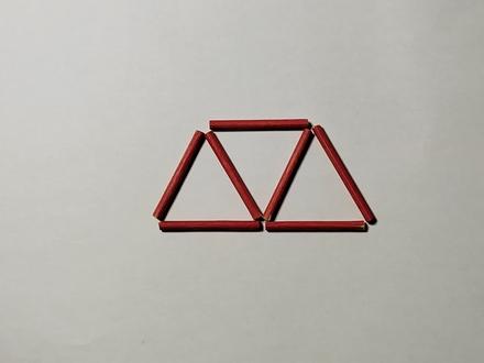 打赌必赢:移动两根变成一个三角形,原来是这样简单 #移动两根变成一个三角形