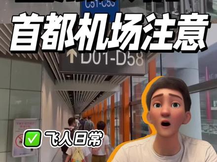 【首都机场出行指南】险些误机⚠️如果您从T3出发时间一定要打出富裕,尤其是前往D岛的旅客.#蔚蓝档案 #首都机场 #国际航班 #误机