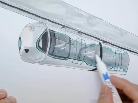 画画的北北,画坏的空轨!天上的小空轨是难画的很! #画空轨 #画画的baby #画火车 #儿童简笔画