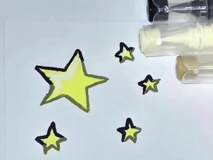 五角星会画吗!!! #ch #ch瓷 #绘画