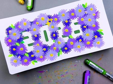 2026年主题创意画,简单易学,氛围感拉满。#跟着抖音学画画 #丙烯马克笔 #绘画教程