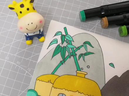 唐代诗人王维《山居秋暝》古诗配画朗读全文赏析@抖音小助手 #简笔画 #古诗 #创作灵感