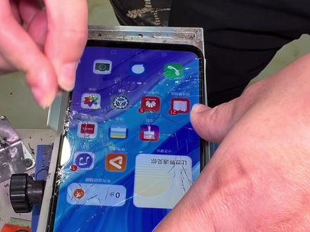 #手机维修 畅享10plus换外屏整机分离贴合