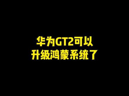 你的华为GT2升级鸿蒙系统了吗!#数码科技 #华为手表 #华为gt2手表