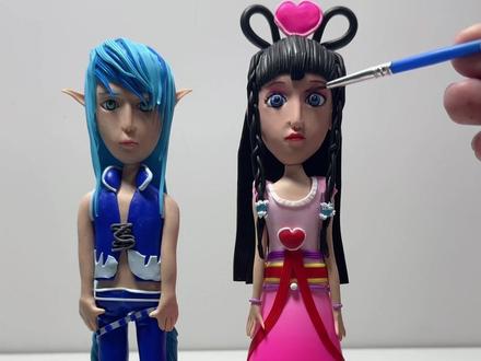 王默和水王子终于在一起了#王默玩具 #水王子#手工制作