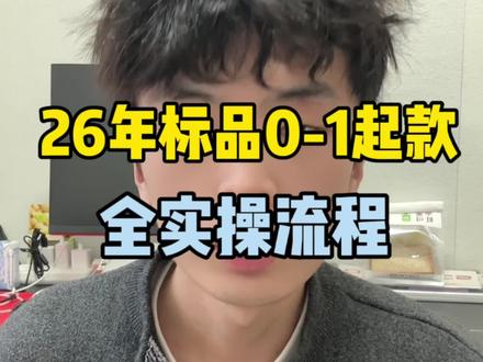 2026标品0⃣️到1起款四个阶段全流程实操#淘宝运营 #电商运营 #直通车