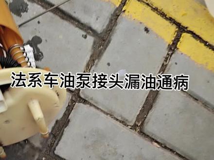 法系车标致雪铁龙油泵接头漏油没必要换总成,买个盖子几十元搞定