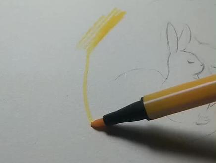 水彩笔也能画出漂亮的水彩作品#办法总比问题多 #绘画小技巧 #我要上热门