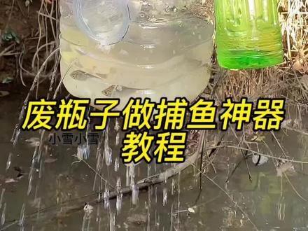 废瓶子做捕鱼小神器#教程#废物利用 #变废为宝 #实用小技巧 #生活小妙招