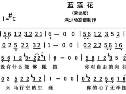 #雷鬼版《蓝莲花》#动态谱#