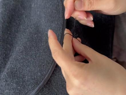 生活实用小技巧 大衣口袋固定#手工缝制 #缝补 #修改衣服 #生活小妙招 #织补