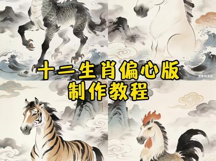 十二生肖偏心版ai指令教程来了 十二生肖偏心版教程 十二生肖偏心版指令 偏心版十二生肖拼豆 十二生肖偏心版马 偏心版十二生肖画面 #十二生肖偏心版 #十二生肖 #豆包ai图片生成 #豆包ai #豆包出大片有两把刷子