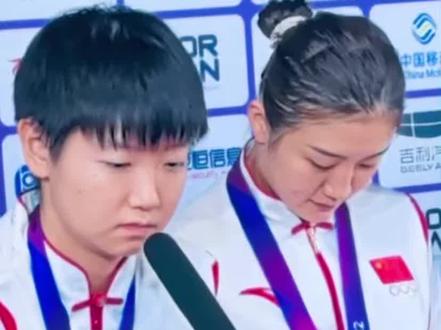 国乒女团横扫日本孙颖莎采访#杭州亚运会 #国乒 #乒乓球#孙颖莎#国乒女团横扫日本