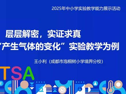 成都获奖实验说课《产生气体的变化》