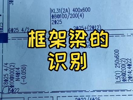 今天认识一下框梁的集中标注#施工现场 #建筑图纸识图 #建筑 #工地