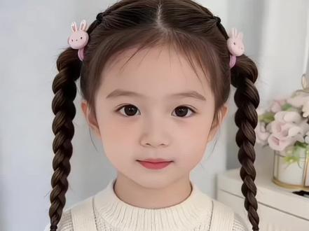 开学了,扎马尾的妈妈们来抄作业吧 #儿童发型 #编发简单易学 #儿童编发