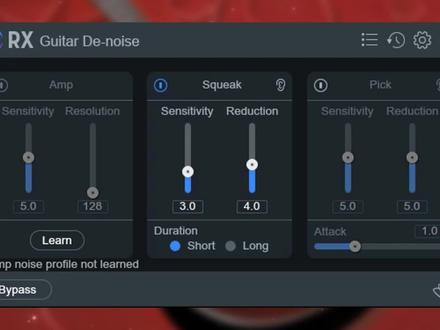 iZotopeRXGuitarDenoise插件介绍消除吉他信号中的噪音 #什么插件可以消除吉他的噪音