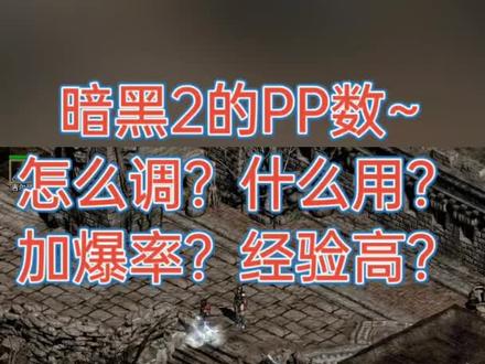 暗黑2的PP数如何调......