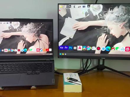 笔记本外接显示器怎么选?线材省钱了,屏幕就嘎了 #拯救者r9000p #显示器 #电脑知识 #教程分享