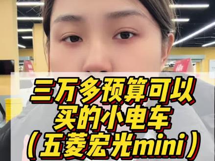 三万左右预算小电车五菱mini#汽车冷知识 #买车那点事儿 #懂车帝二手车#如何选车