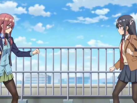 你们两个不要再打了……#樱岛麻衣 #中野三玖 #突破次元壁 #二次元 #黑丝