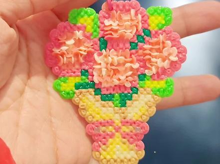 拼豆玩出新花样,裸眼3D拼豆来袭,手作党狂喜#裸眼3D拼豆 #拼豆 #手工DIY #南澳拼豆