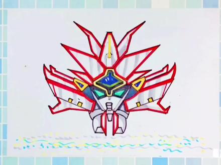 手绘光能使者儿童画教程#儿童绘画 #光能使者 #动漫手绘 #机甲手绘 #简笔画