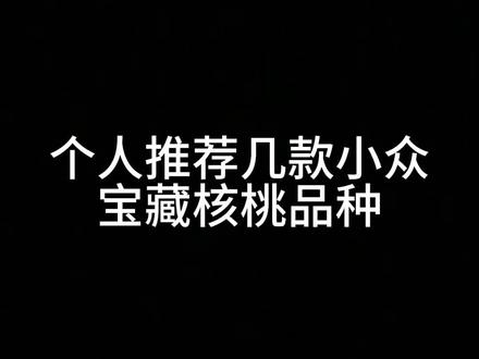 个人推荐几款小众宝藏核桃品种#文玩核桃