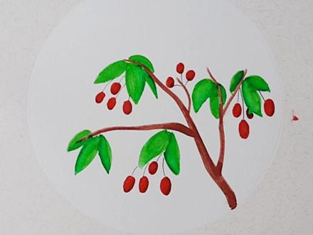 重阳节的茱萸#简笔画 #一起学画画 #手绘 #创意 #艺术 #重阳佳节 #重阳节 #重阳节#手工diy #看到最后 @DOU+小助手 @抖音广告助手