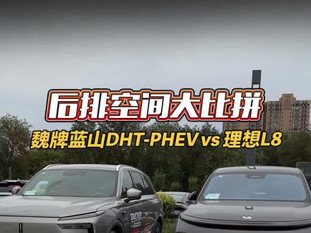 后排空间大比拼!#魏牌蓝山DHTPHEV vs #理想L8 #2023懂车帝夏测 #懂车帝抢先试驾