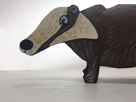 獾,你学会没?#学画画 #创意美术#创意手工 #511安利晒腰节 @画画陈小菱 @抖音小助手