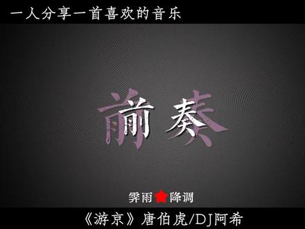 悠长的街道上.#游京 #降调 #dj