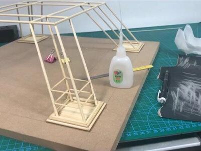 制作分层拍摄的延时#埃菲尔铁塔 #手工