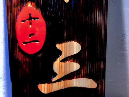 #牌匾 我给你的备注是十三,因为恋人多一点,爱人多一点,家人多一点,朋友多一点,所以十三的名字叫深爱!#仿古牌匾 #木工diy #手艺人