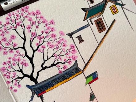 不必赴江南,
丙烯马克笔已将春色裁成画,
一瓣花,一缕藤,皆是心安。
(附线稿和过程)
#手绘 #画渣日常 #零基础学画画 #跟着抖音学画画 #治愈系 临摹