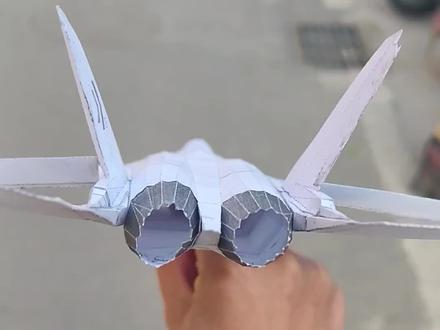 歼35纸模(附带简略教程)#手工 #模型 #纸飞机