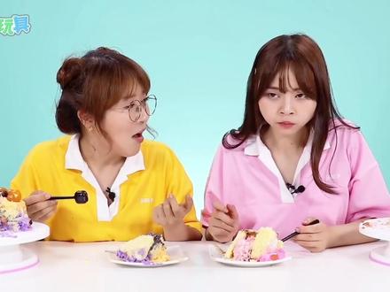 小伶玩具之三种颜色装饰蛋糕#小伶玩具早期视频 #小伶玩具