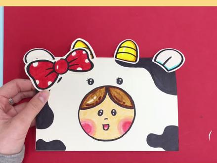 #百变贺新年 #贺卡 #创意美术 新年贺卡教程来啦~2021年祝每一个你满怀希望、所向披靡!