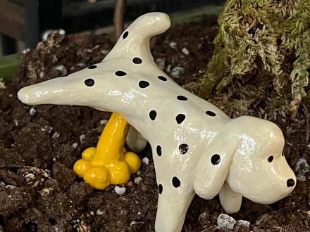 用吸管和粘土做一只撒尿小狗🐶真的简单好做❗️ #石塑粘土 #手工 #创意diy #我在家里搞创作 #粘土教程