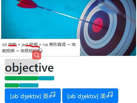 #英语单词 #英语四级 #背单词 英语4500单词--objective