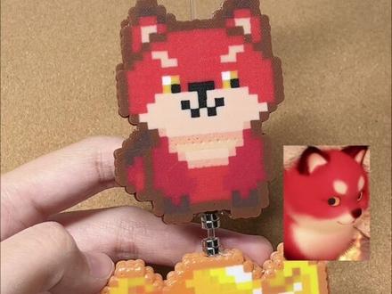 悬浮弹跳拼豆|就这么萌萌地奔向马年新春 拼豆到底还能有多少种玩法!
血河小狗真的太萌了
(灵感参考:@小北.)
#拼豆#像素世界#diy