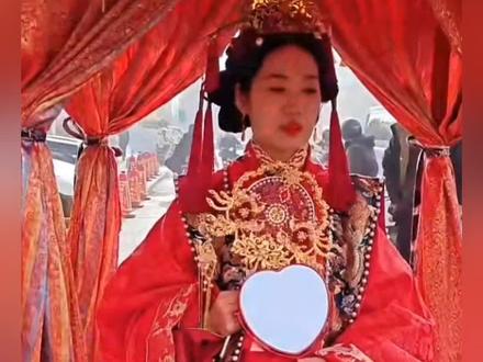 八抬大轿中式古典婚礼#传统婚礼习俗