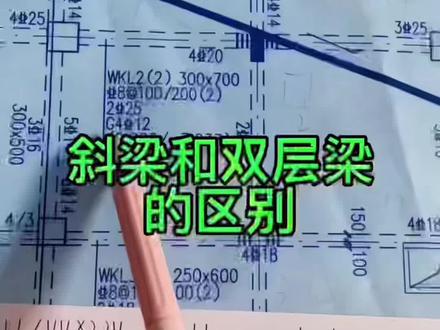 一分钟学会斜梁双层梁#建筑#土木
