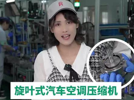 旋叶式汽车空调压缩机是怎样工作的?#康普瑞 #康普瑞森 #汽车空调压缩机
