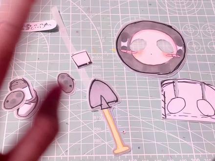 教程来啦!以后别问教程了#萌物 #蛋仔派对 #可动纸片人 #可动纸片人教程