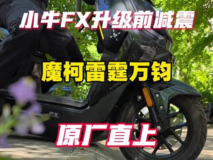 小牛FX风速更换前减震以及调整方法 小牛FX风速更换前减震以及调整方法,魔柯雷霆万钧,默认调整12-15格回弹阻尼,加重调整15-18格回弹阻尼。#小牛FX风速 #魔柯雷霆万钧