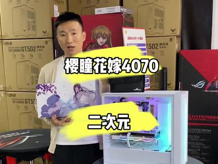 二次元装风冷也很好看!#diy电脑 #电脑 #电脑主机配置推荐 #樱瞳花嫁 #同城热点